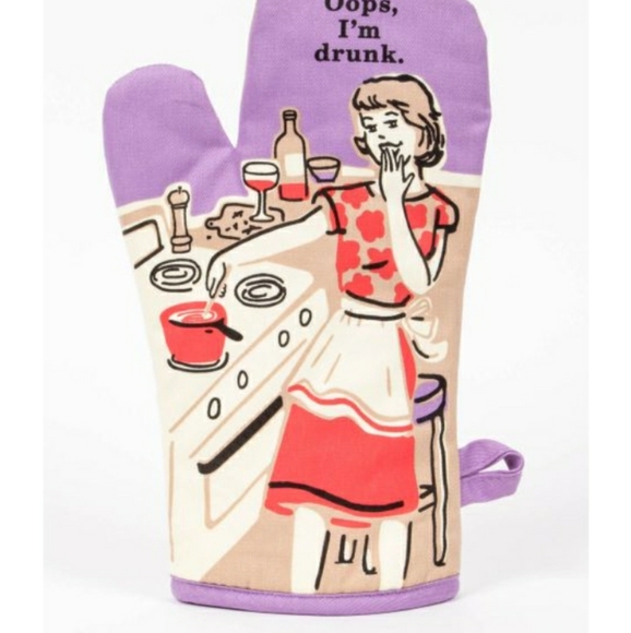 🍷HP🍷Blue Q Oops Im drunk oven mitt🍷 - Picture 2 of 4